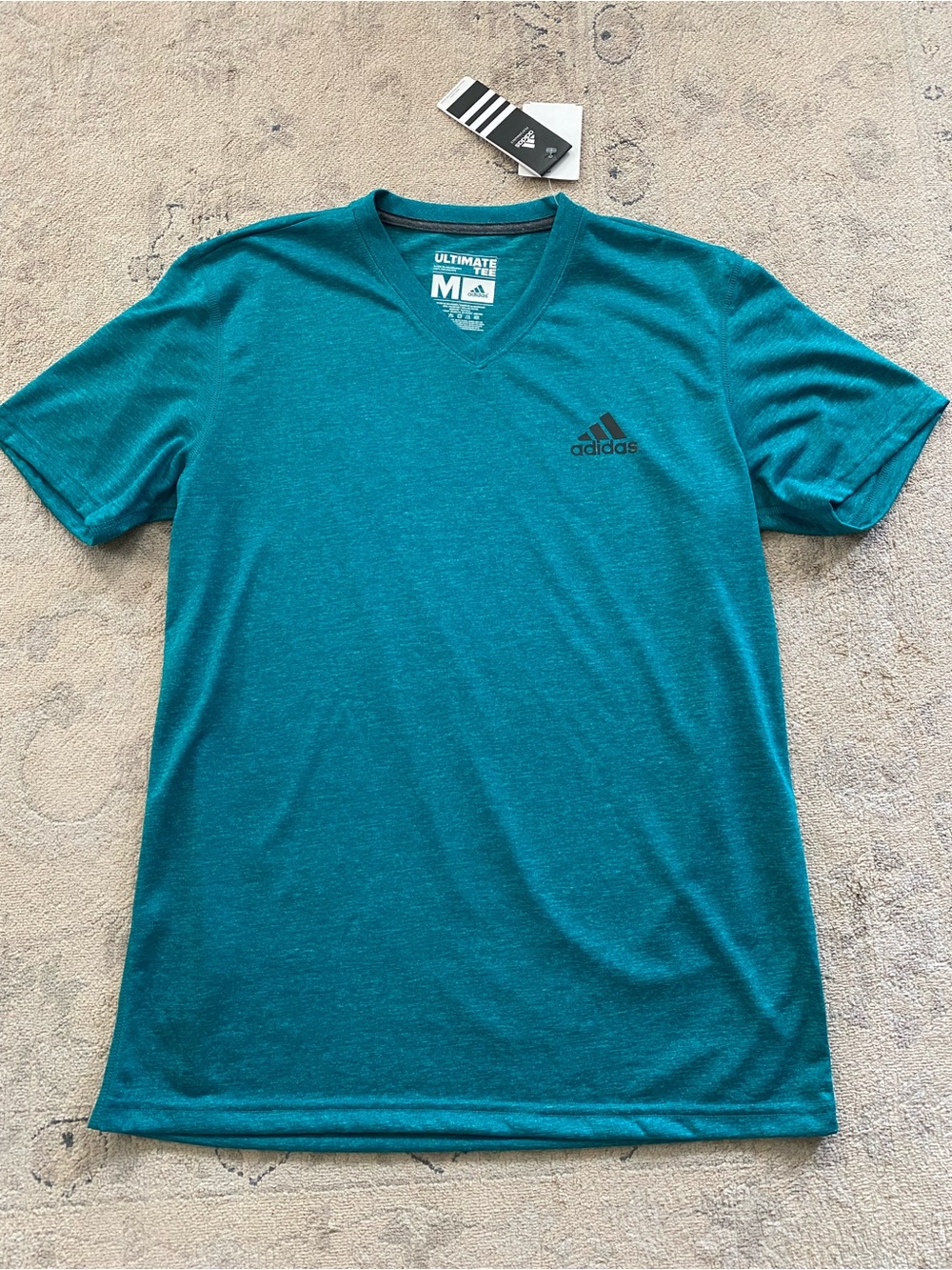 Adidas Ultimate Tee Athletic Shirt Teal Medium Sport Active
